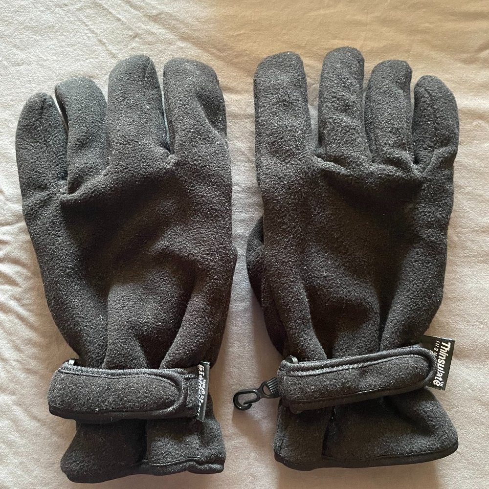 Covington Black Fleece Gloves - Size L/XL
